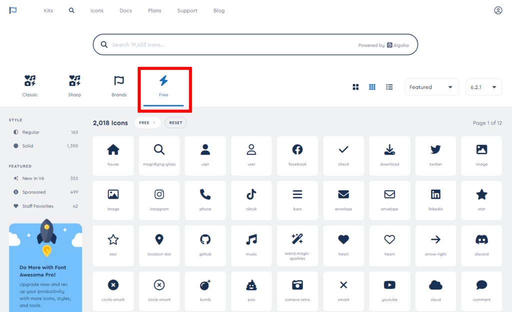 Font Awesomeアイコン一覧
