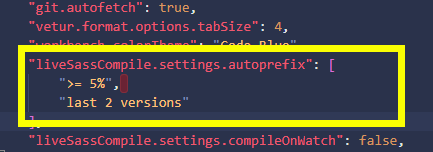 settings.jsonの画面