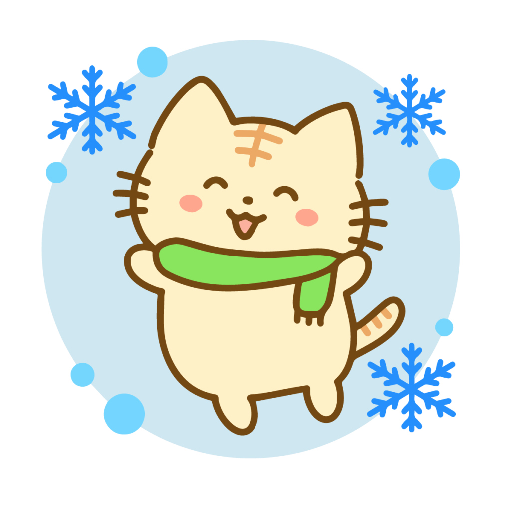 動画教材をうけるねこ