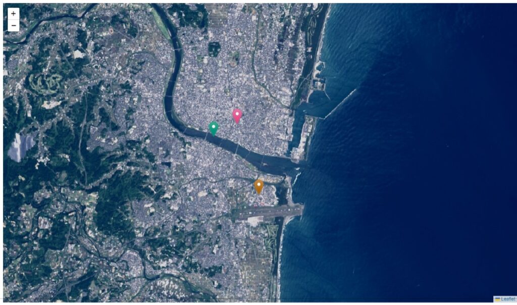 vue-leafletマーカー色変更